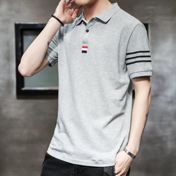 Lapel T-shirt Polo Shirt (3)