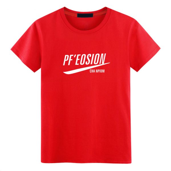 Simple letter printed short sleeve t shirt (4)