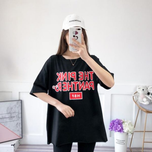 Korean version of round neck loose T shirt (3)
