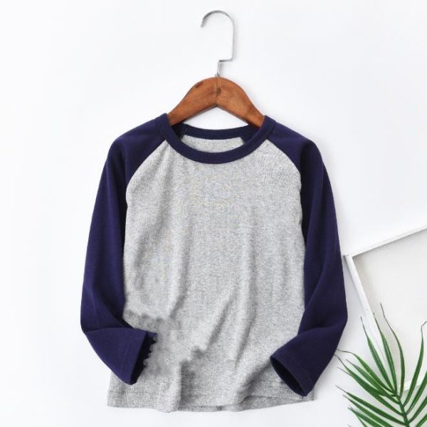 New kids round neck long sleeve t shirt (1)