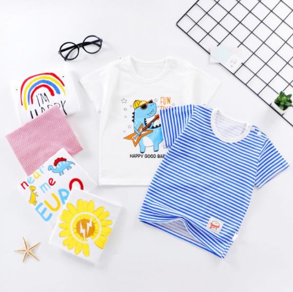Summer kids short-sleeved t shirts for sale (5)